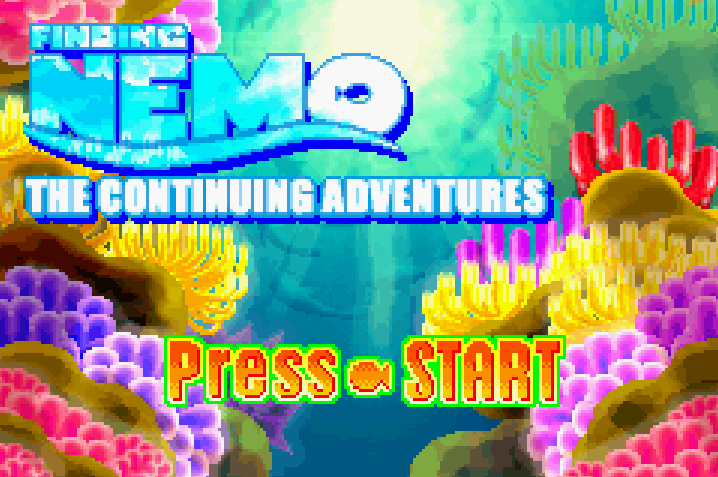 Finding Nemo The Continuing Adventure Title Screen